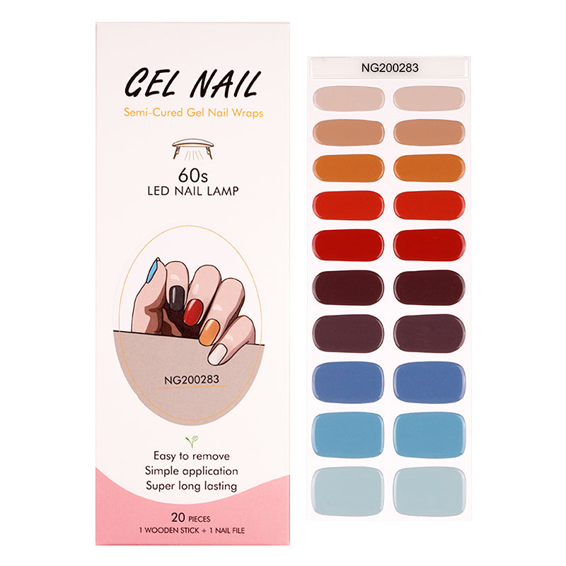 UV Gel Nails Stickers Kit (200-300）