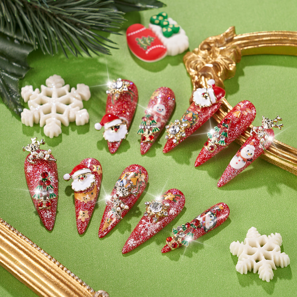 【Xmas】MG46-CHRISTMAS MID LENGTH STILETTO(Length:1.3")