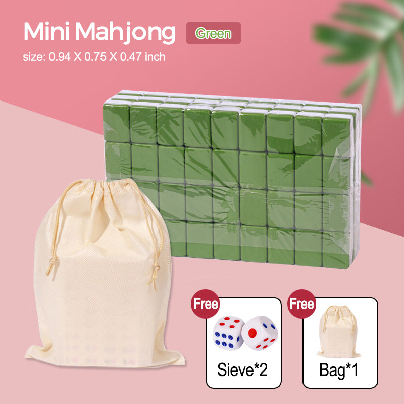 Mini Travel Small Mahjong Student Dormitory Portable Small Mahjong