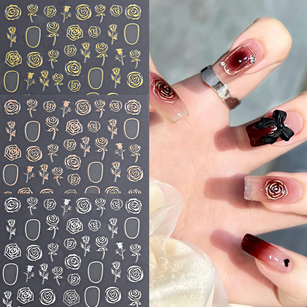 Wind vintage roses(Nail Sticker)